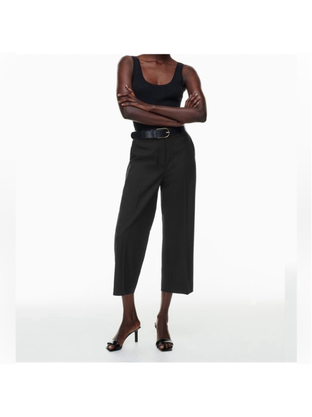 Babaton Agency Cropped City Wool Pants